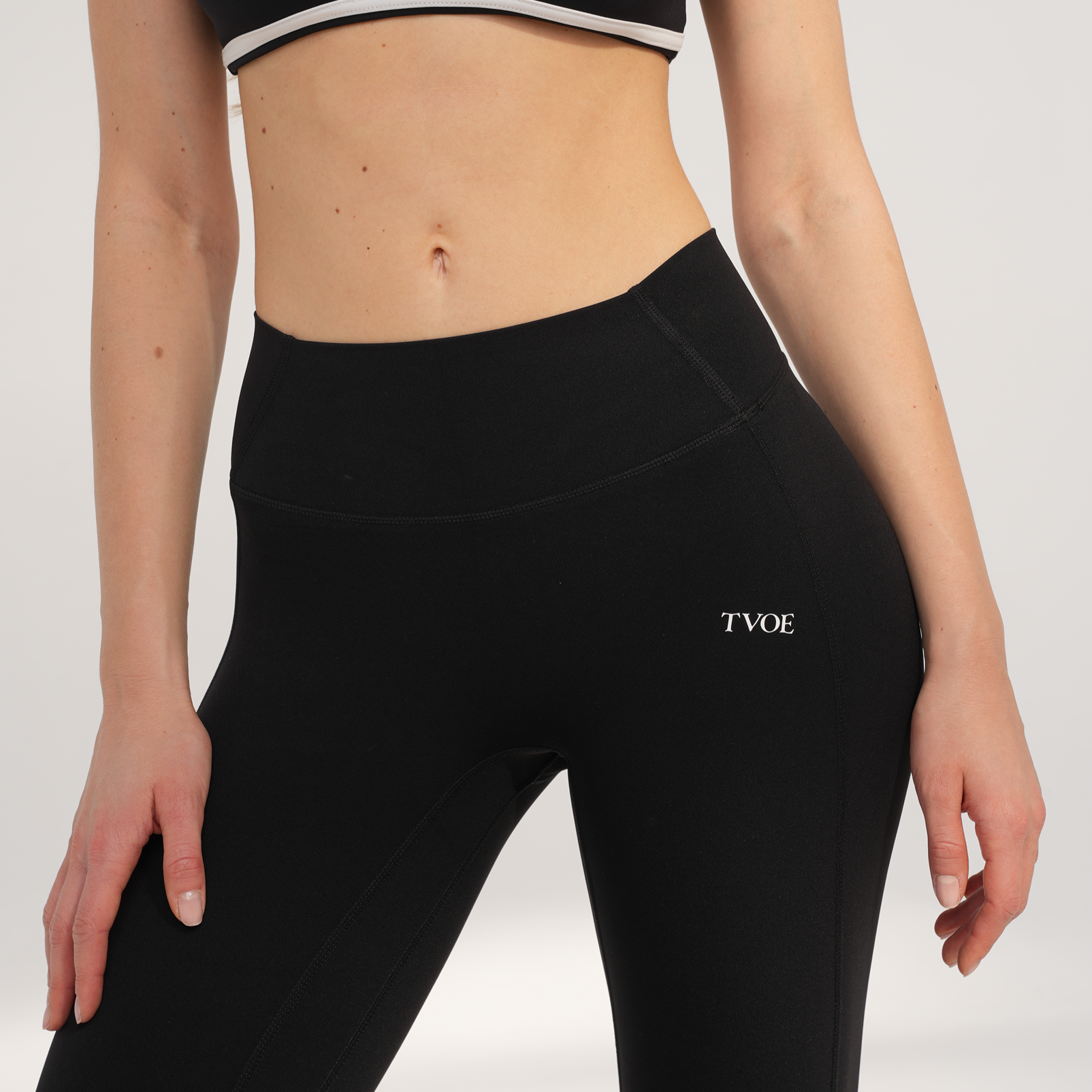 Black Pure Motion Set – Activewear Set, premium Italian fabric | TVOE Swim — photo 4