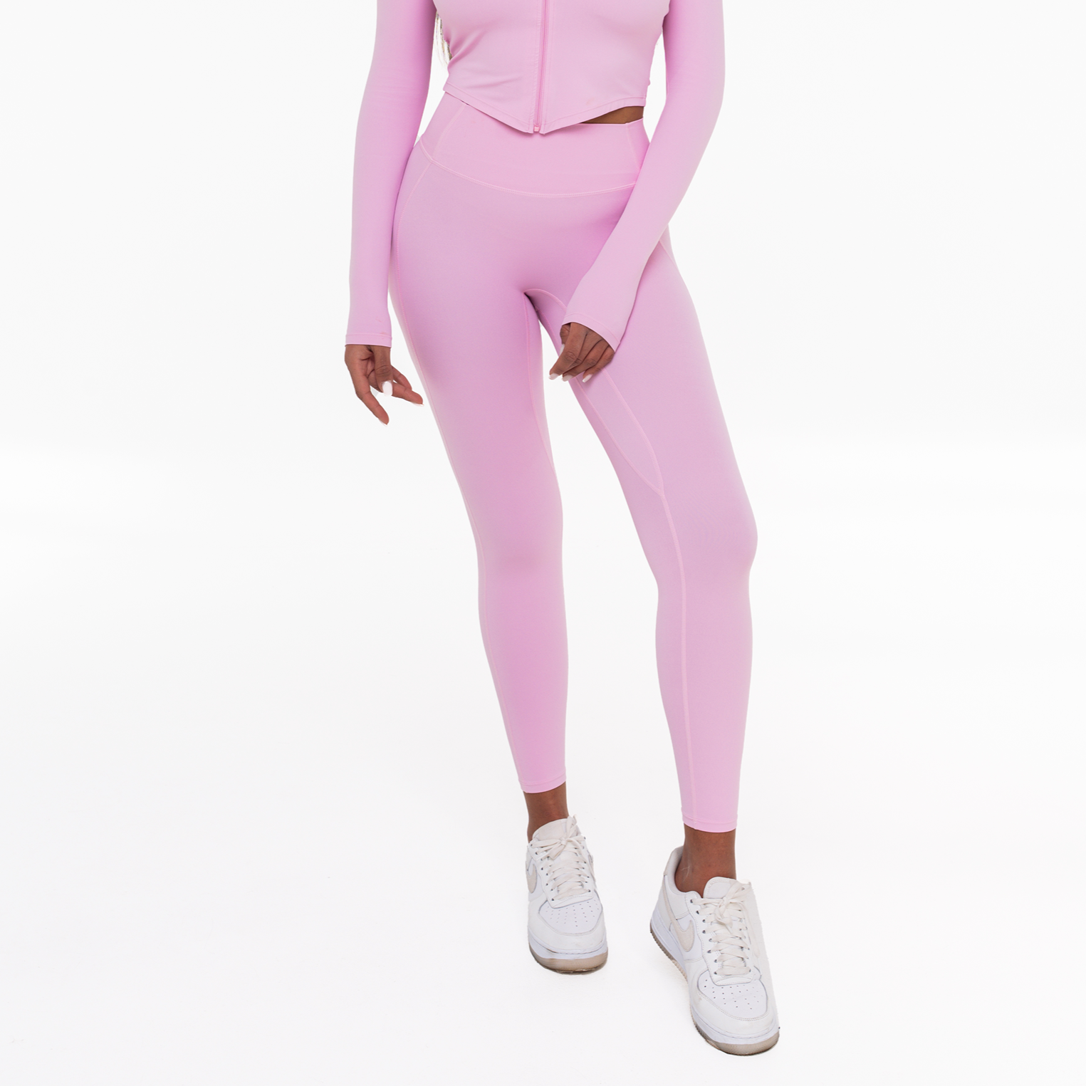 Pink Pure Motion Set – activewear set, premium Italian fabric | TVOE Swim — photo 7