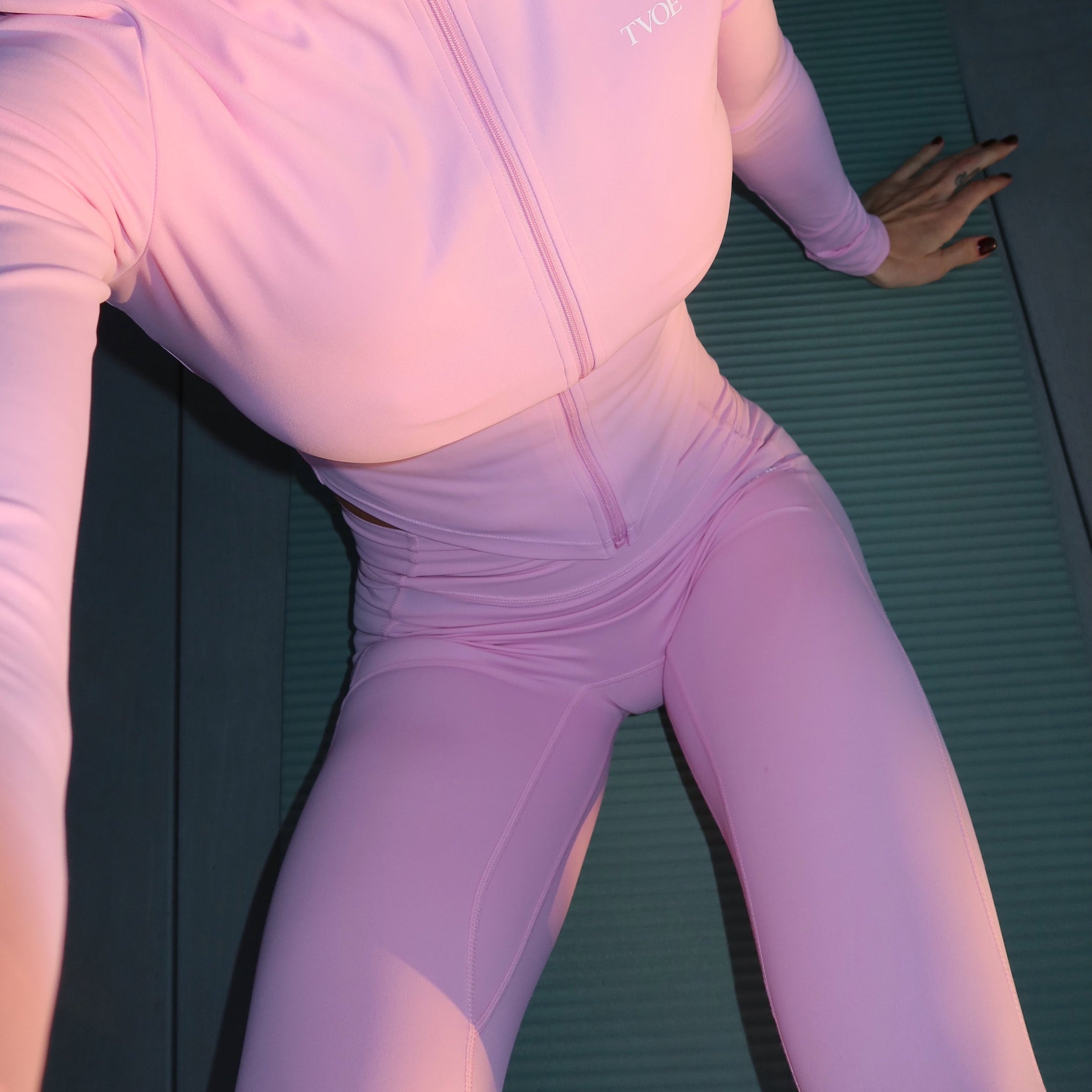 Pink Pure Motion Set – activewear set, premium Italian fabric | TVOE Swim — photo 5